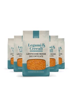 Lenticchie Rosse decorticate - Pacchetto 5 x 500 g