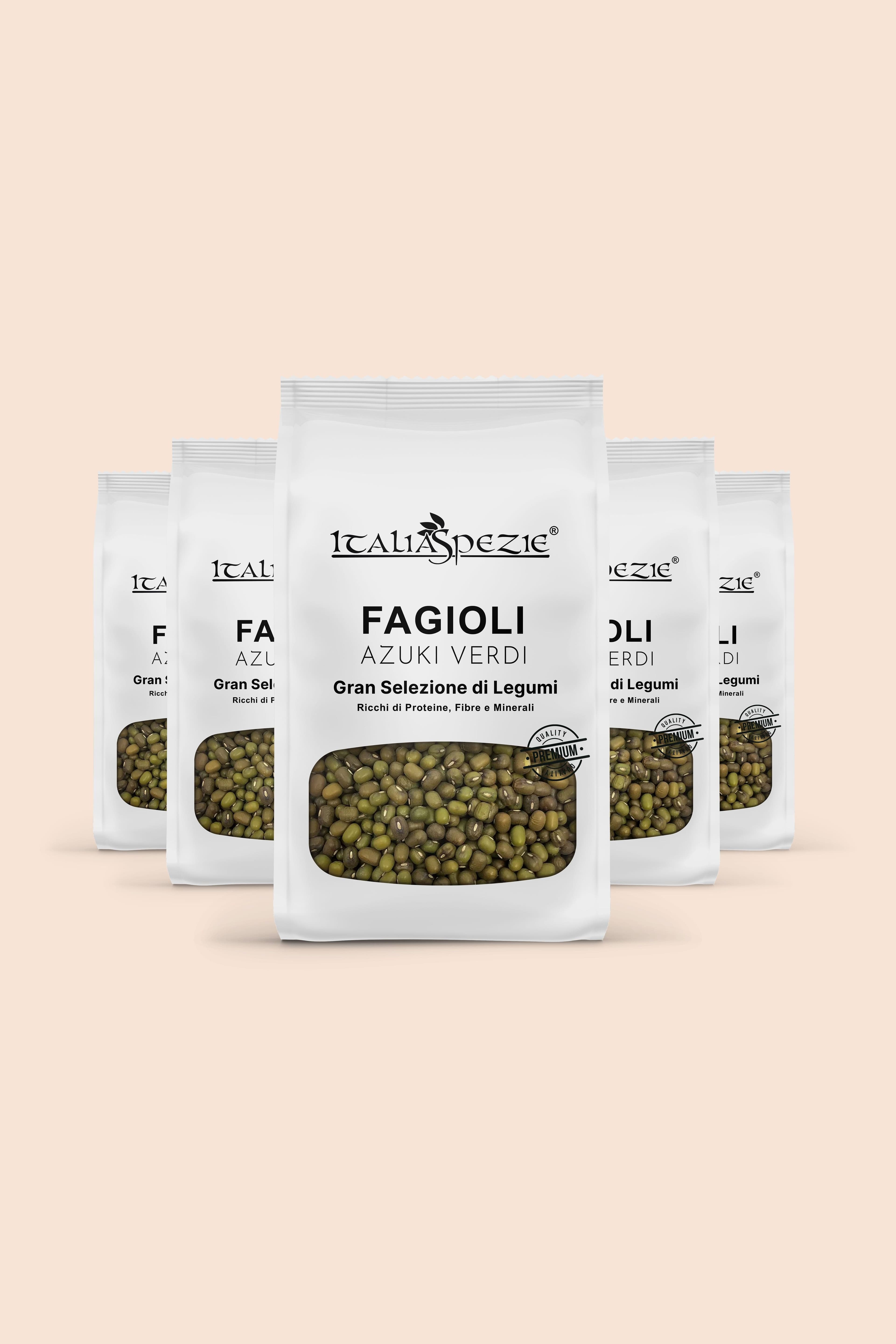 Fagioli Azuki Verdi - Soia verde Pacchetto 5 x 500g