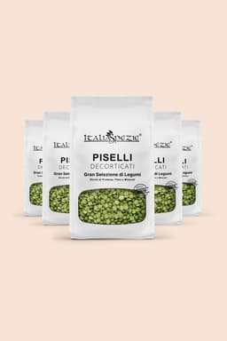Piselli Verdi secchi - Spezzati - Pacchetto 5 x 500 g