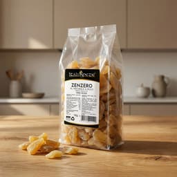 Zenzero Disidratato Senza Zucchero cristallizzato a Pezzi 100% Naturale - Prima qualità
