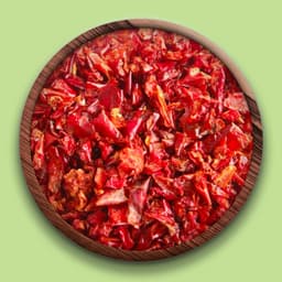 Fiocchi di peperone rosso essiccato