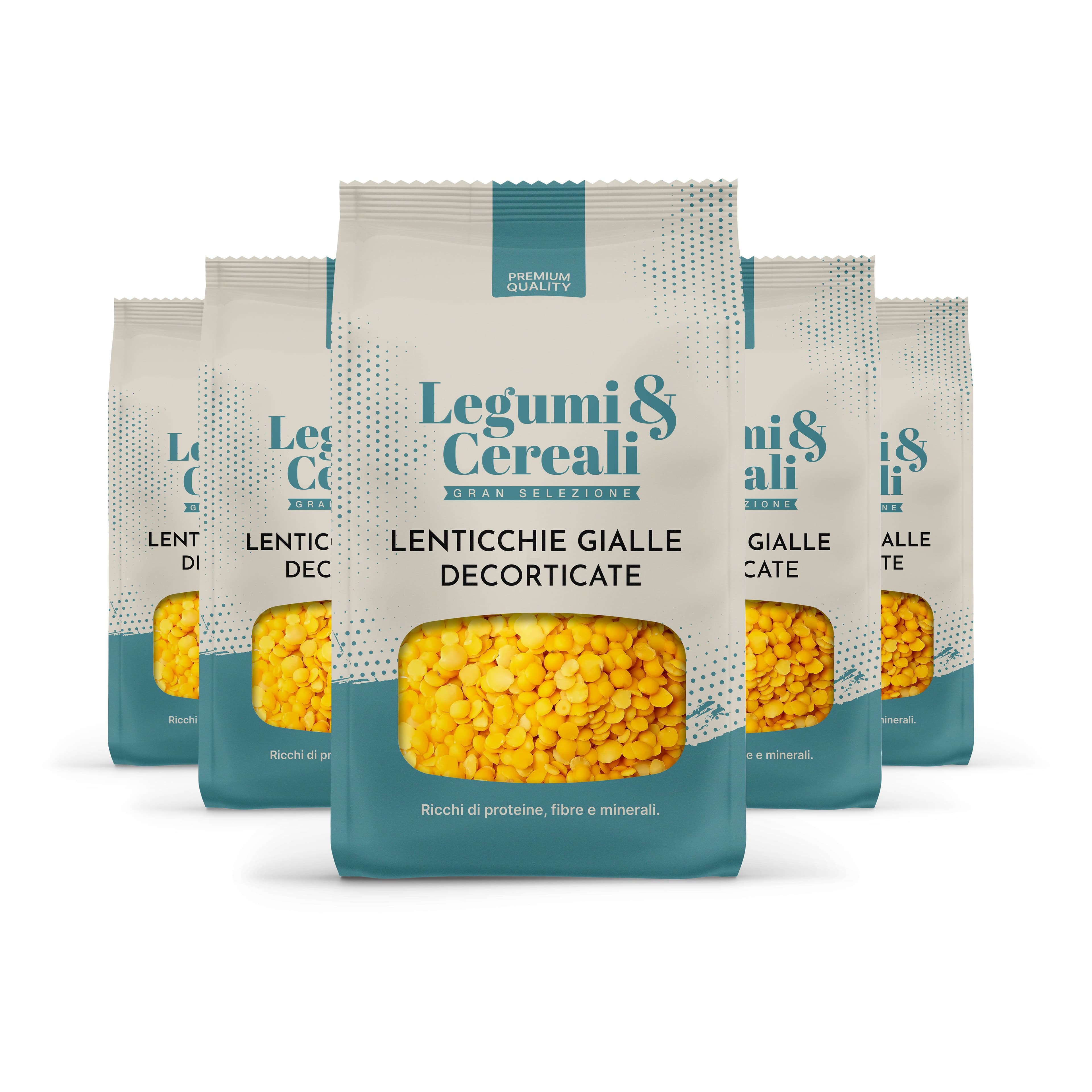 Lenticchie gialle decorticate
