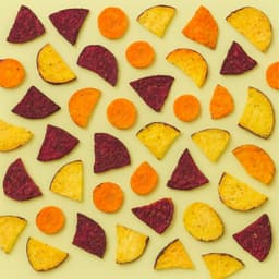 Chips di Verdure con Barbabietola, Patata dolce e Carota