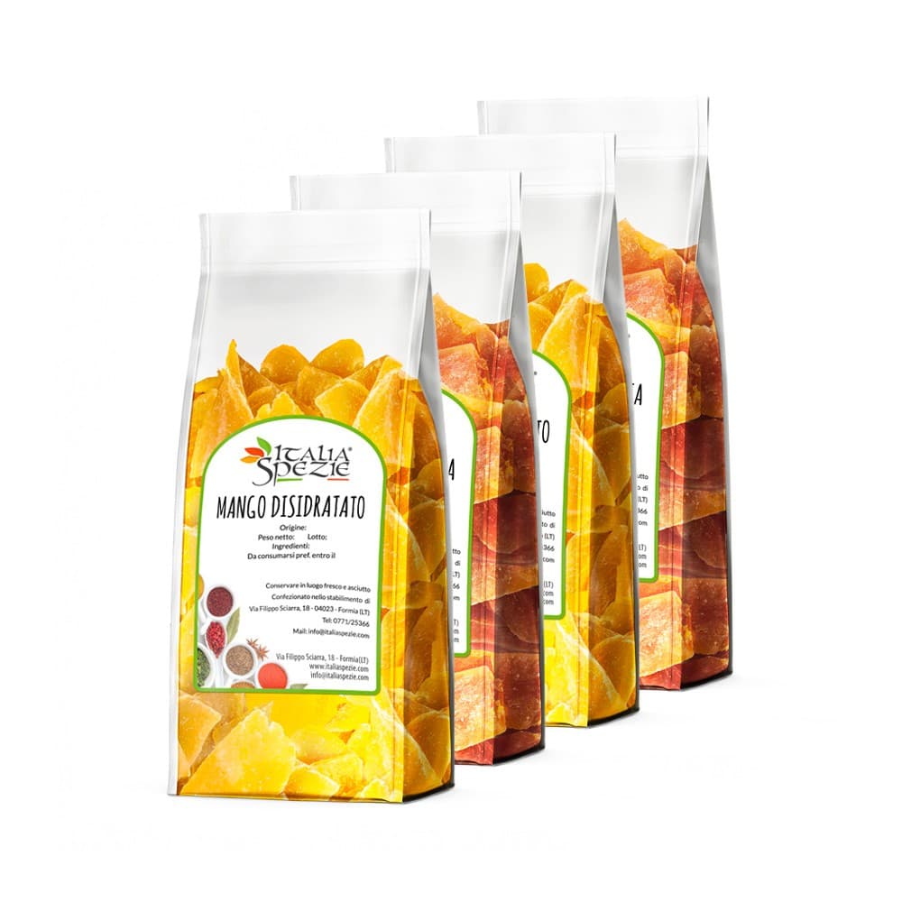 Misto Frutta Esotica Papaya & Mango Disidratati [Pacchetto da 4]