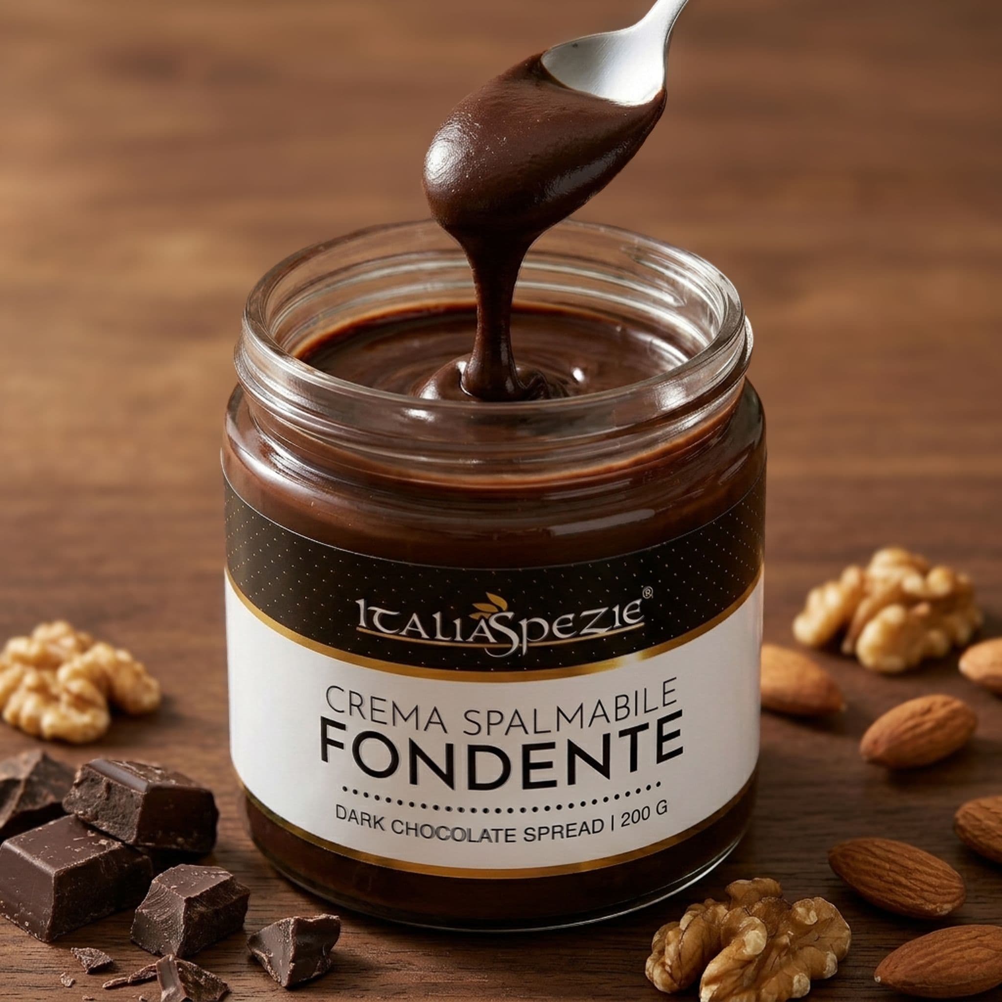 Crema spalmabile gusto Cioccolato Fondente - 200 g