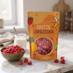 Fragola liofilizzata a cubetti