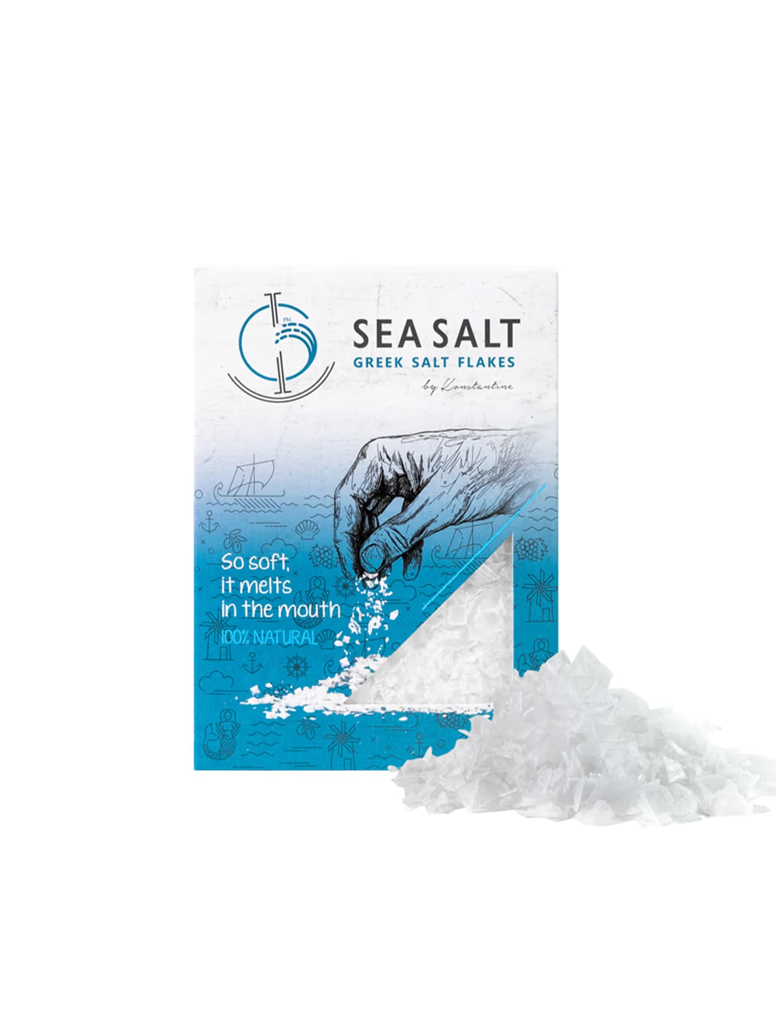 Fiocchi di Sale marino Naturali Greek Salt Flakes | 200g