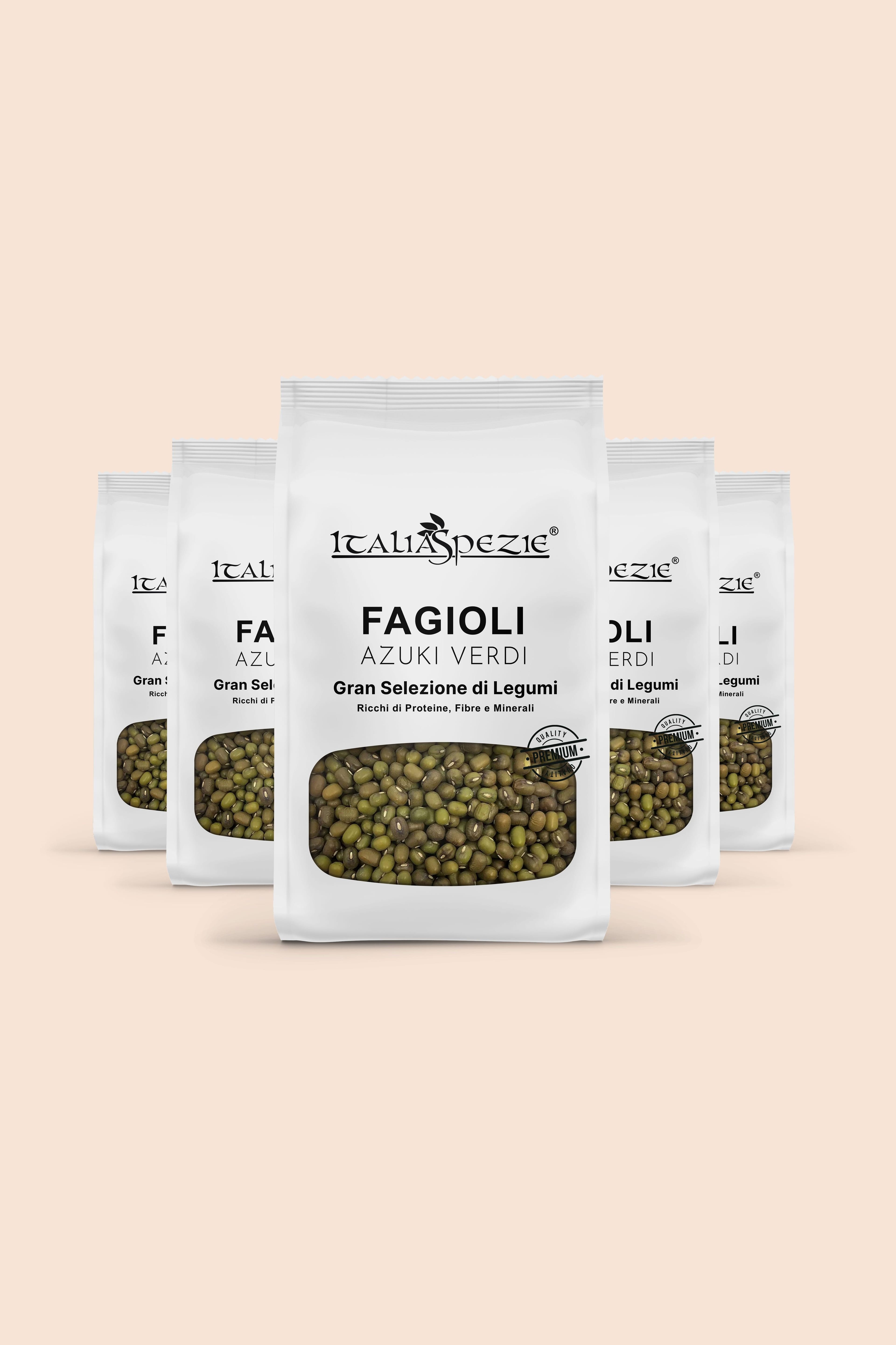 Fagioli Azuki Verdi - Soia verde Pacchetto 5 x 500g