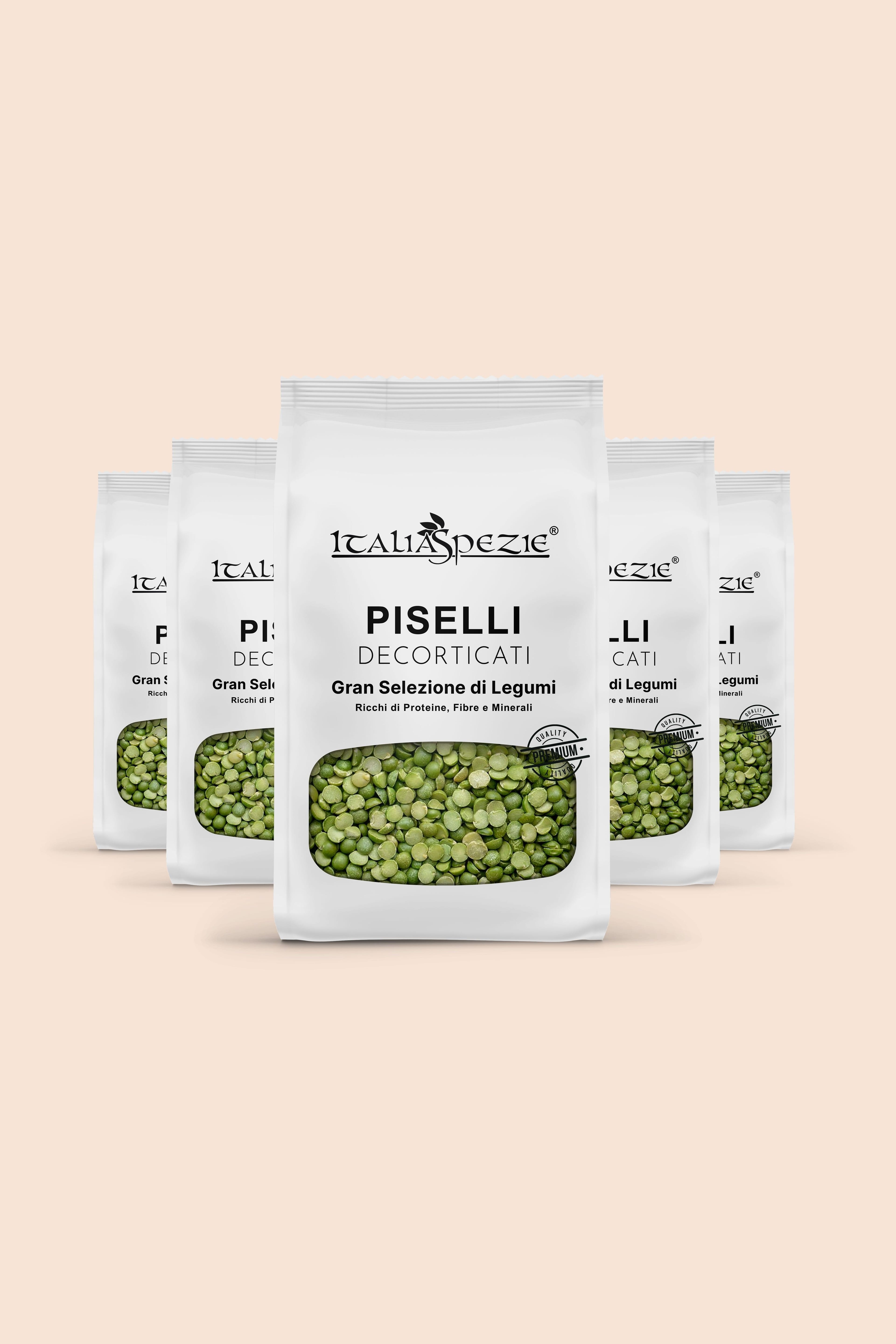 Piselli Verdi secchi - Spezzati - Pacchetto 5 x 500 g