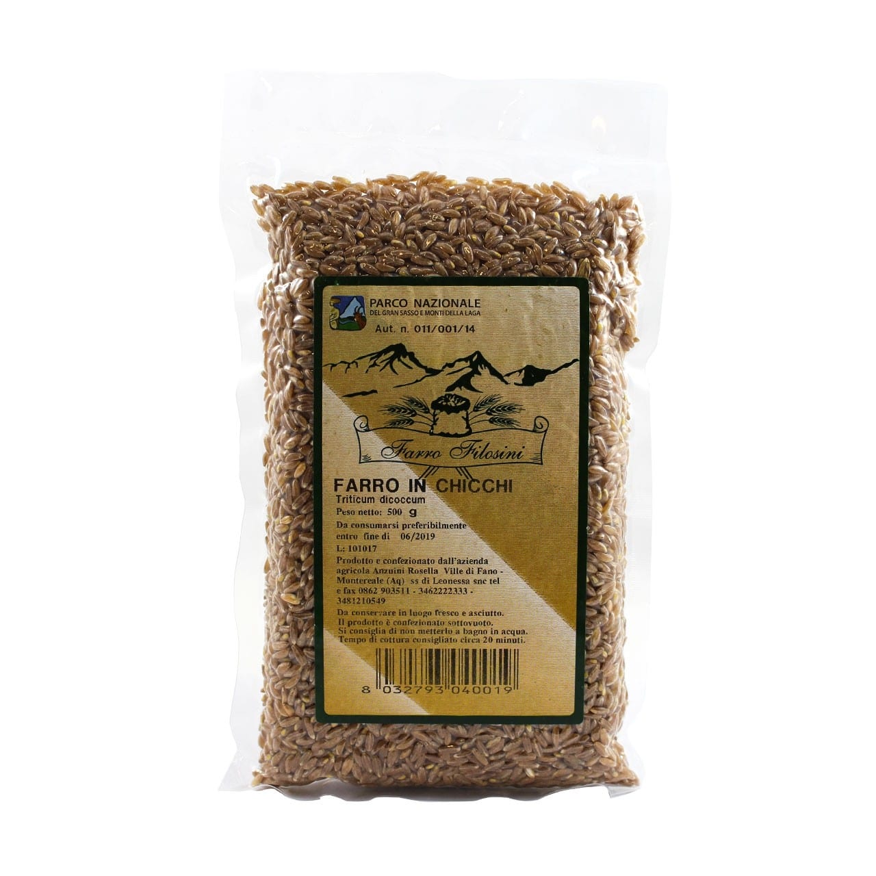Farro in chicchi 500g