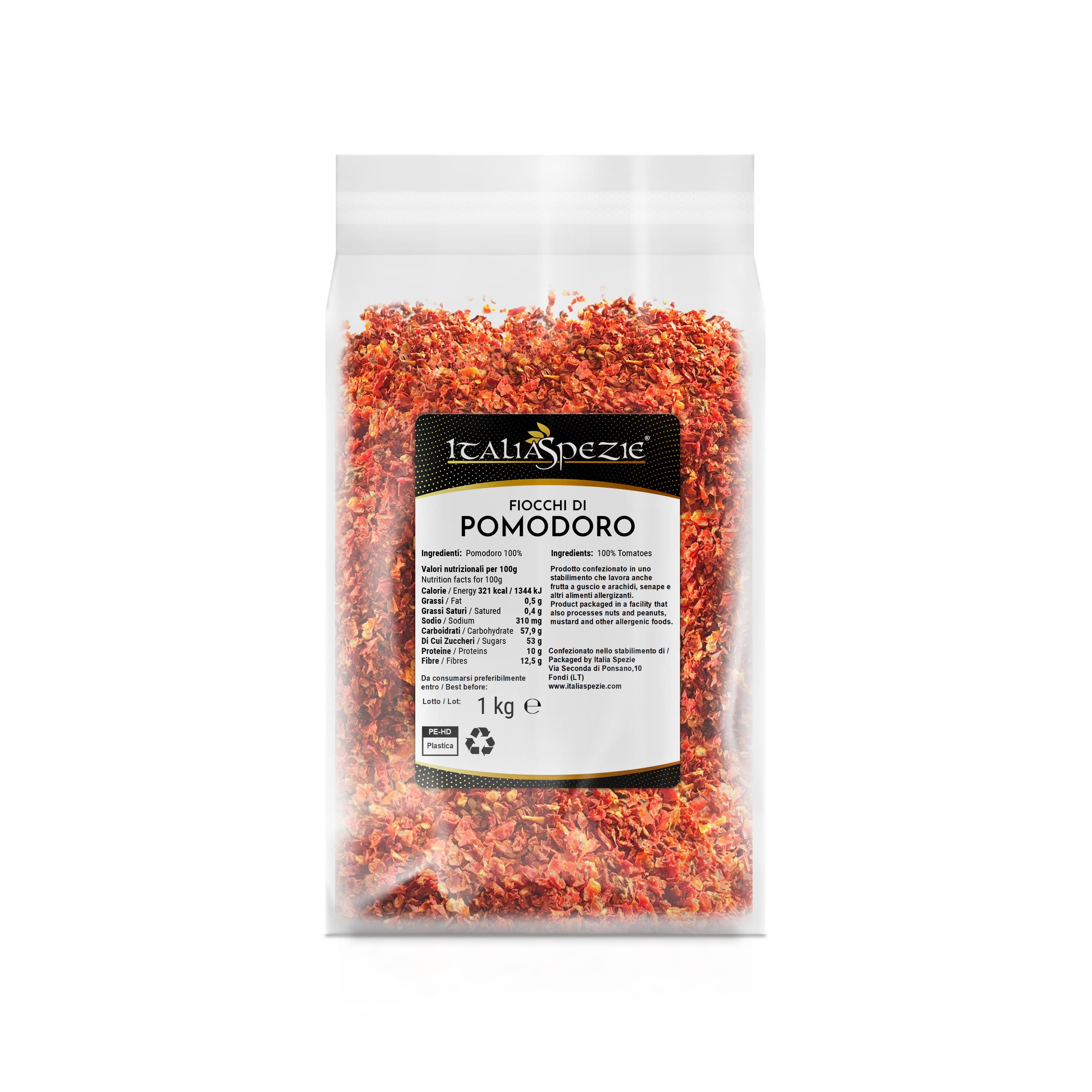 Pomodori essiccati in fiocchi