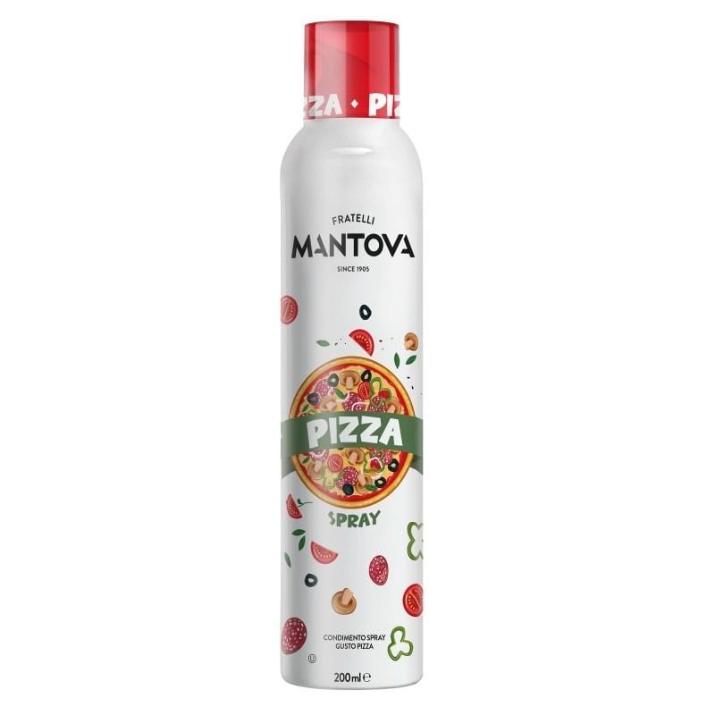 Pizza spray: olio extravergine di oliva aromatizzato al gusto pizza - 200 ml