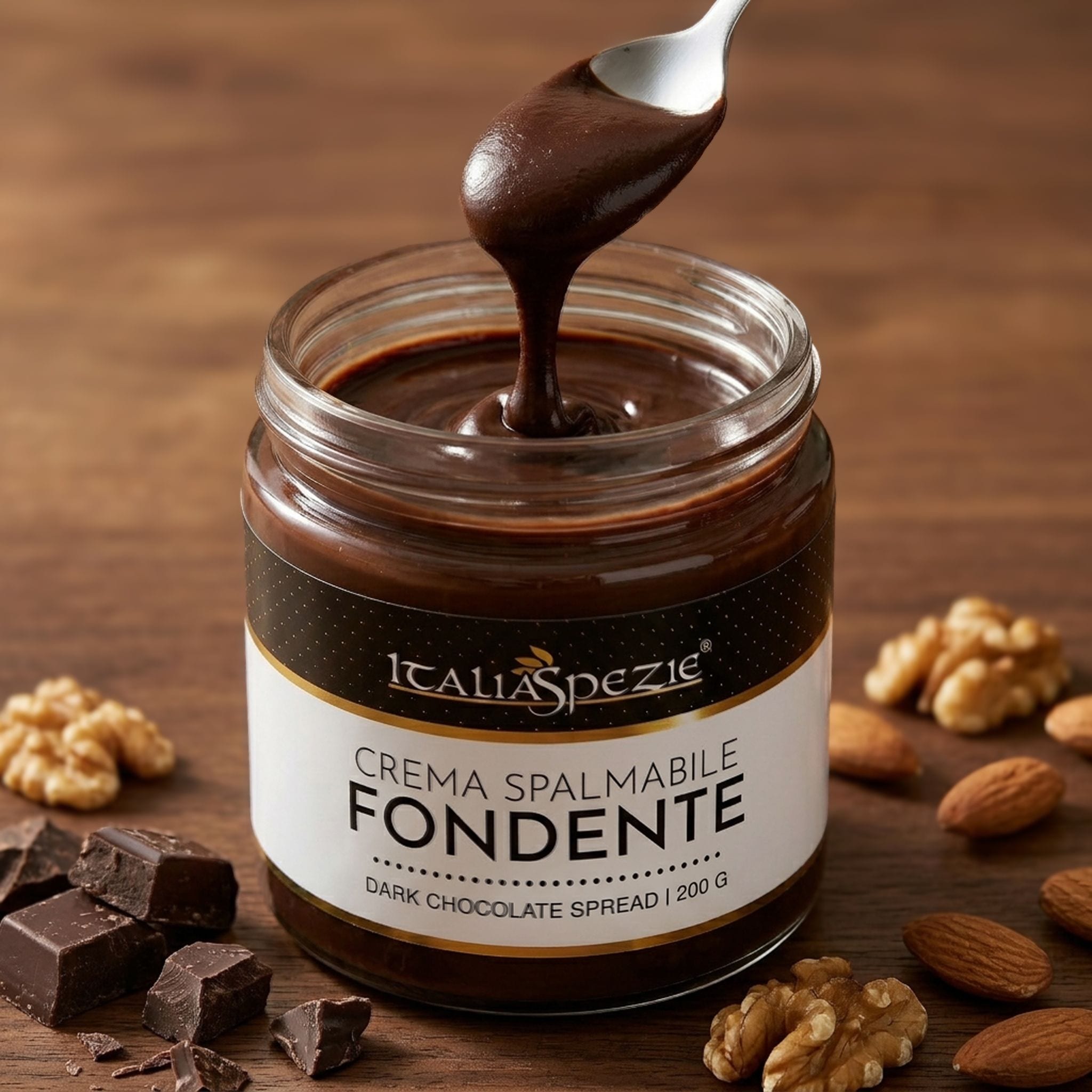 Crema spalmabile gusto Cioccolato Fondente - 200 g