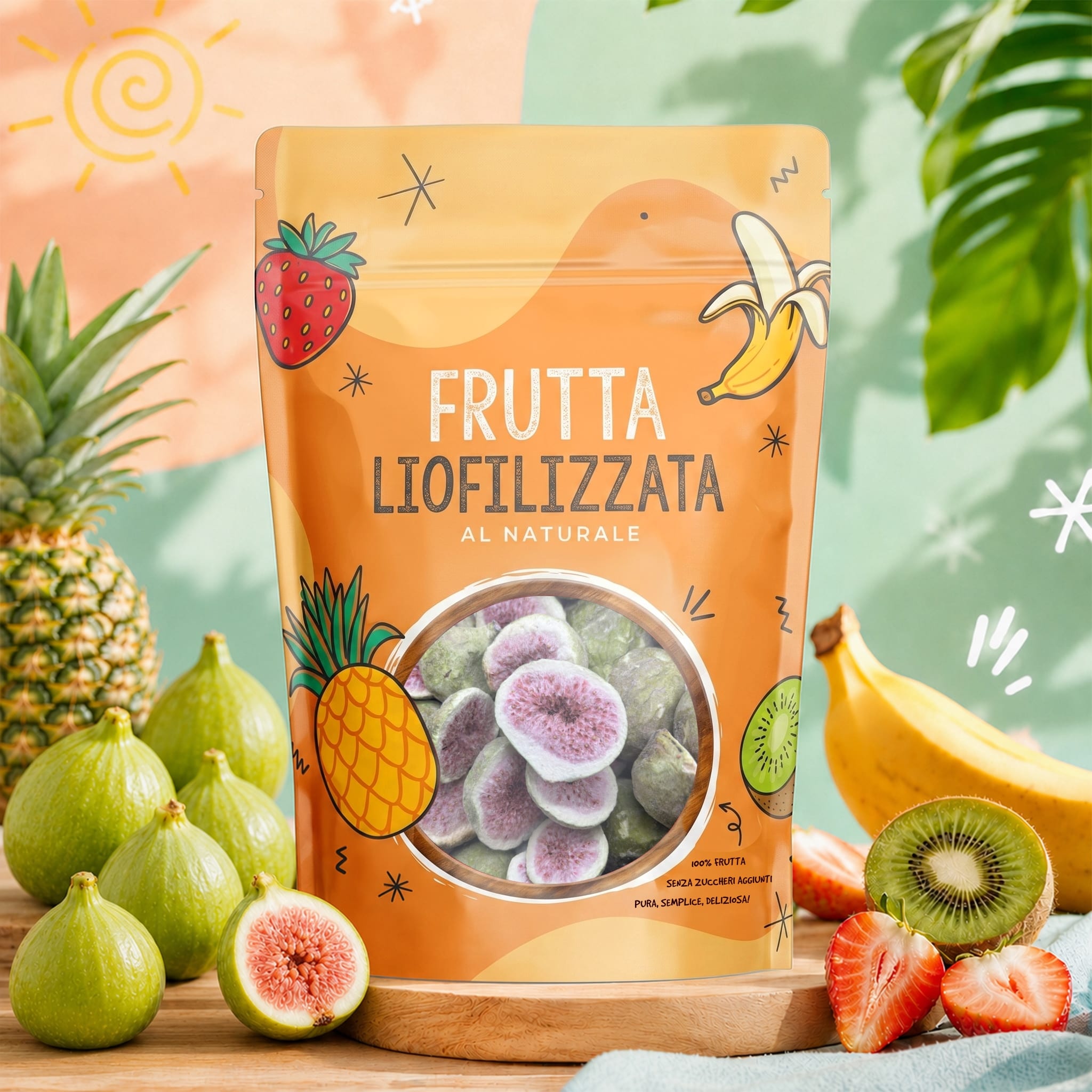 Fichi liofilizzati a fette