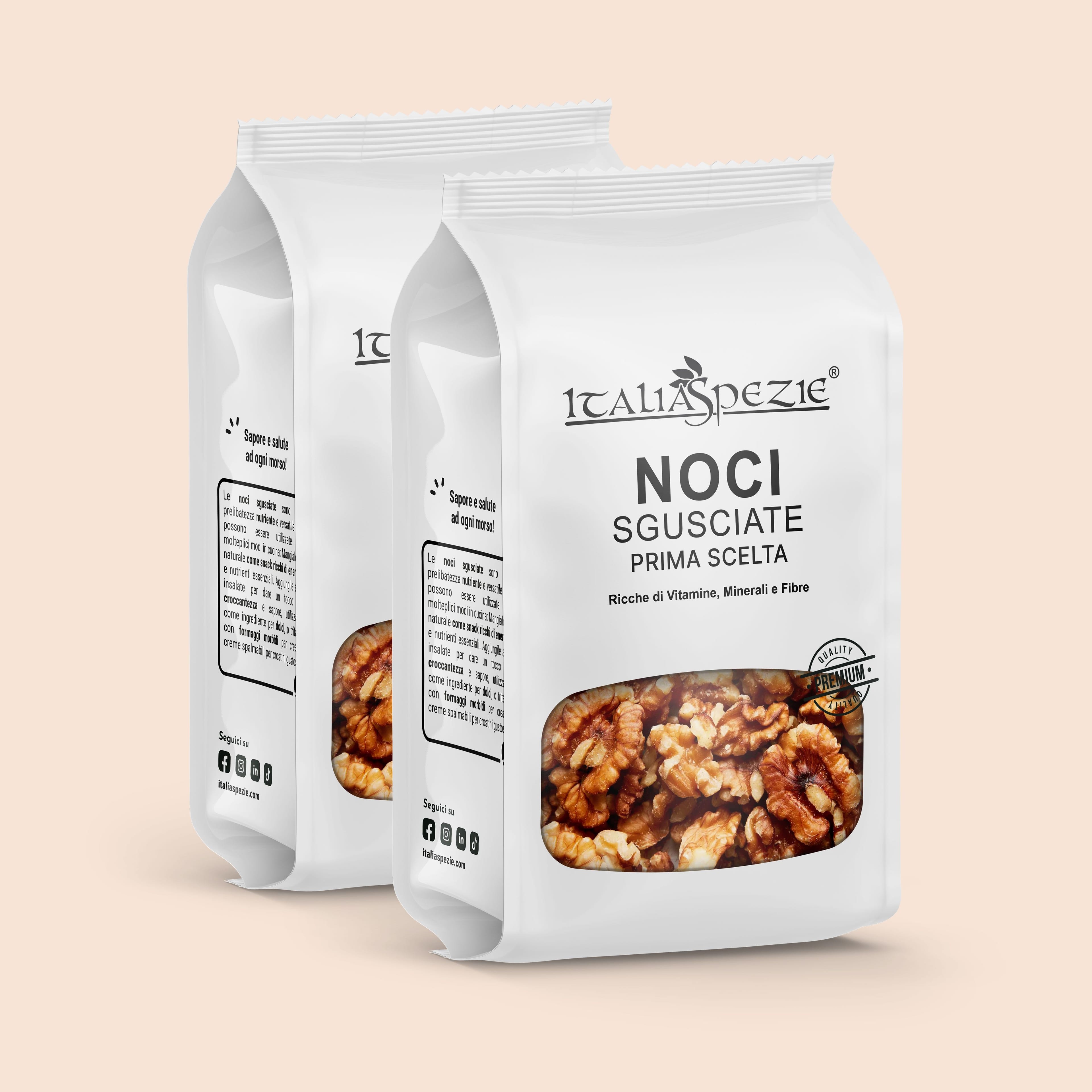 Noci Sgusciate - Tipo A (Prima Scelta) - Pacchetto 2 x 500 g