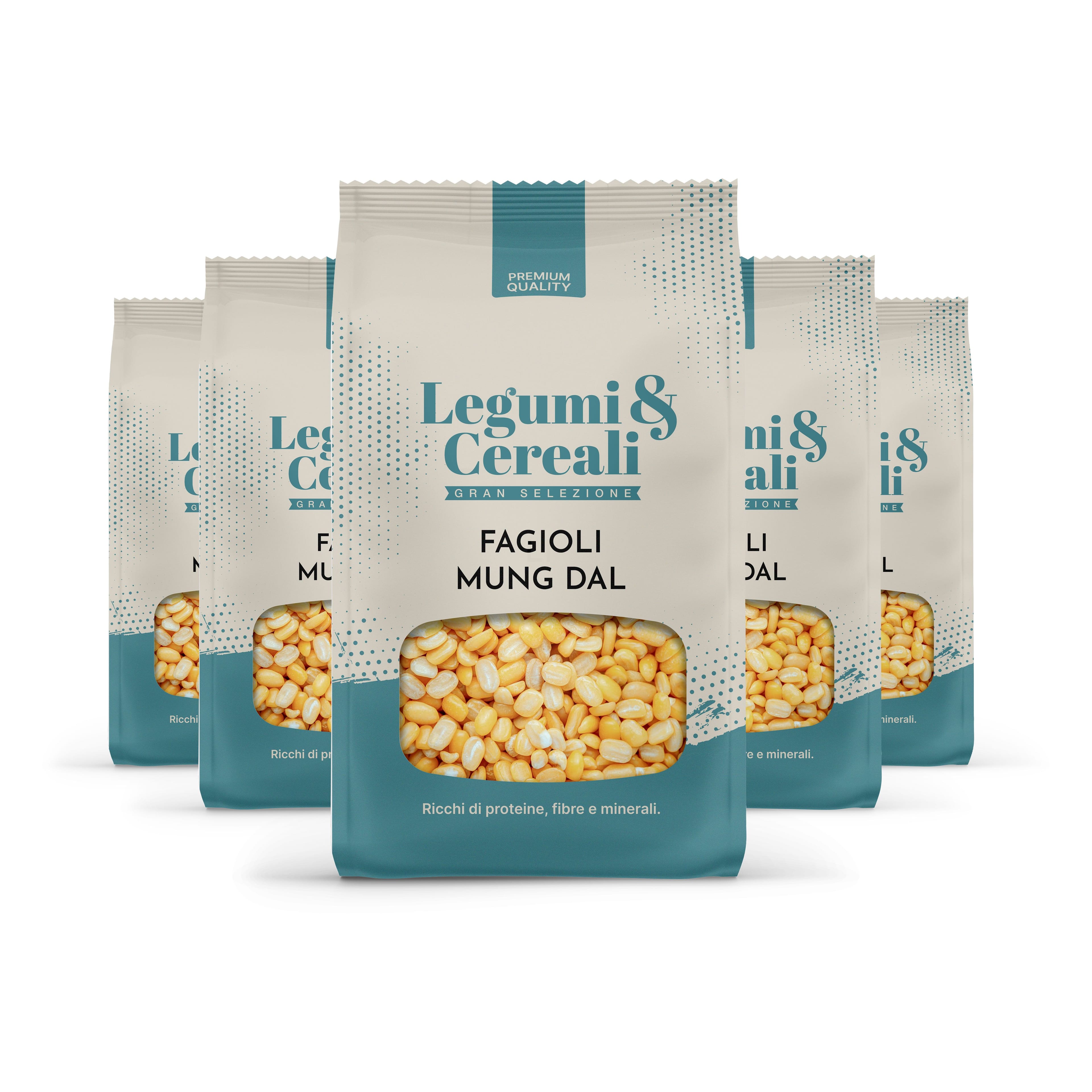 Fagioli Mung pelati - Pacchetto 5 x 500 g