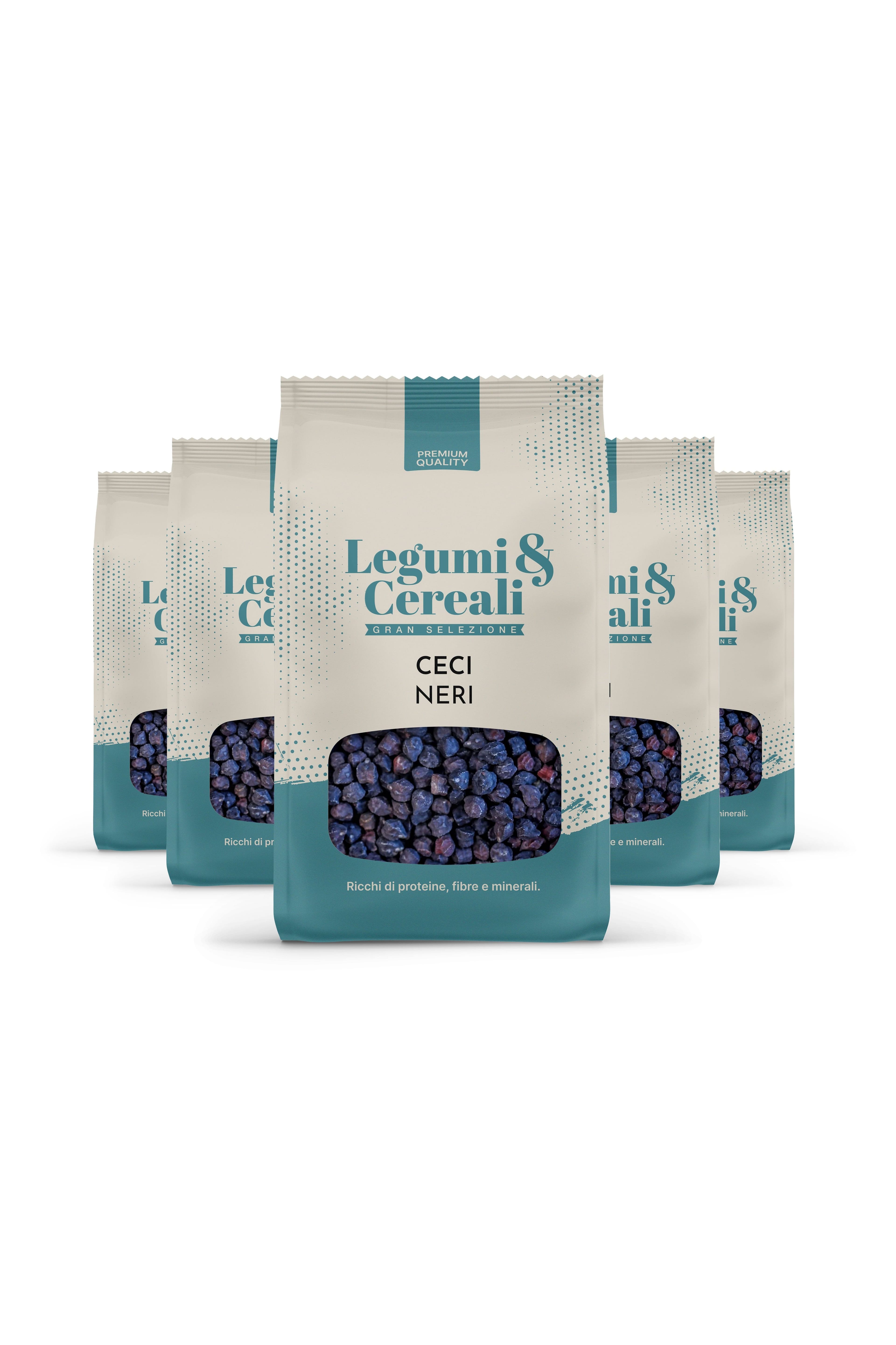 Ceci neri secchi - Pacchetto 5 x 500 g
