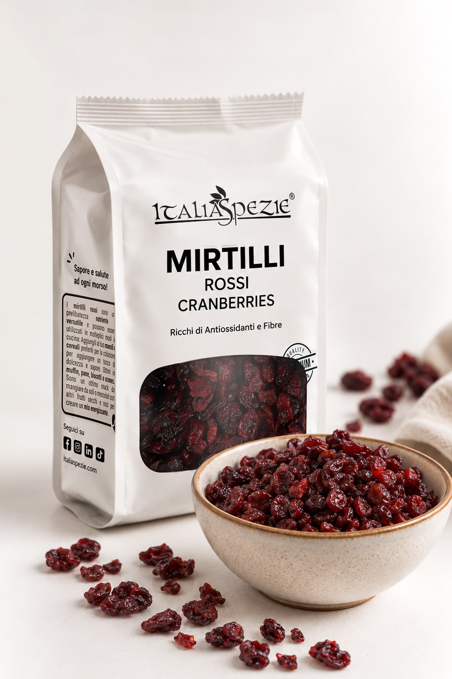 Mirtilli rossi disidratati - Cranberries