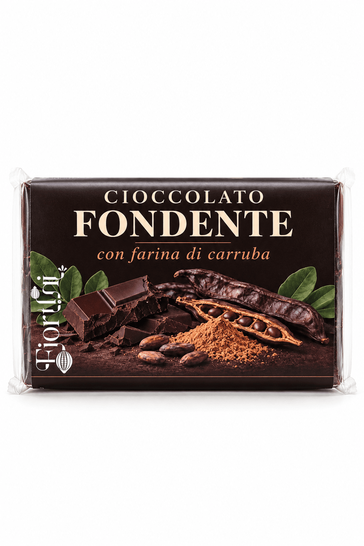 Tavoletta cioccolato fondente extra 70% con farina di carruba